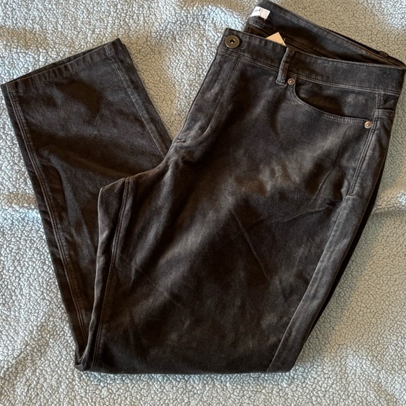 J. Jill Pants - J. J. Jill Authentic Fit Velveteen Jeans Size 16P Flagstone Gray